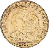 Reverse 10 Francs 1911