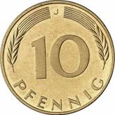 Obverse 10 Pfennig 1974 J