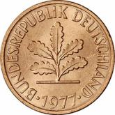 Reverse 2 Pfennig 1977 F