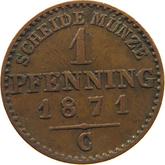 Reverse 1 Pfennig 1871 C