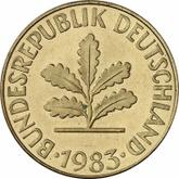 Reverse 10 Pfennig 1983 J