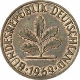 Reverse 2 Pfennig 1969 J