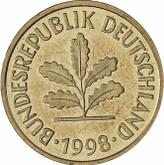 Reverse 5 Pfennig 1998 D