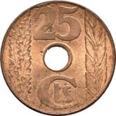 Reverse 25 Céntimos 1938