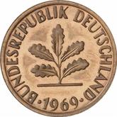 Reverse 2 Pfennig 1969 G