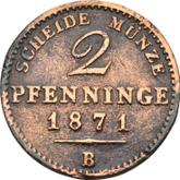 Reverse 2 Pfennig 1871 B