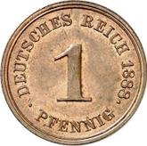 Obverse 1 Pfennig 1888 E