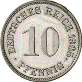 Obverse 10 Pfennig 1905 G