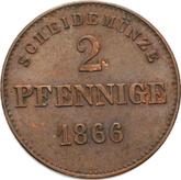 Reverse 2 Pfennig 1866