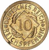 Obverse 10 Reichspfennig 1932 F