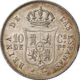 Reverse 10 Centavos 1864