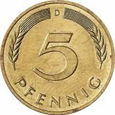 Obverse 5 Pfennig 1997 D