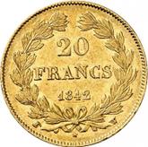 Reverse 20 Francs 1842 W