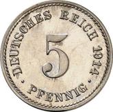 Obverse 5 Pfennig 1914 A