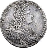 Obverse Rouble 1728 Moscow type