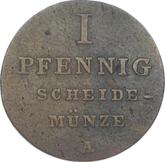 Reverse 1 Pfennig 1834 A