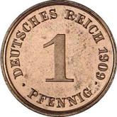 Obverse 1 Pfennig 1909 J