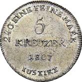 Reverse 5 Kreuzer 1807