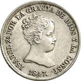 Obverse 1 Real 1847 M CL