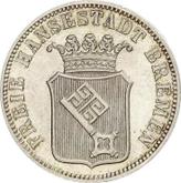 Obverse 6 Grote 1861