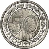 Reverse 50 Reichspfennig 1936 G