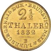 Reverse 2 1/2 Thaler 1832 B