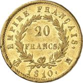 Reverse 20 Francs 1810 H