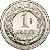 Reverse 1 Zloty 1990 Pattern