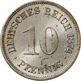 Obverse 10 Pfennig 1874 B