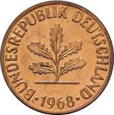 Reverse 2 Pfennig 1968 D