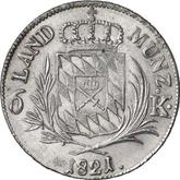 Reverse 6 Kreuzer 1821