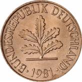 Reverse 2 Pfennig 1981 D