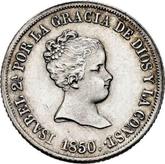Obverse 2 Reales 1850 S RD