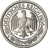 Obverse 50 Reichspfennig 1936 G