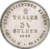 Reverse 2 Thaler 1843