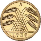 Reverse 5 Reichspfennig 1930 A