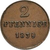 Reverse 2 Pfennig 1839