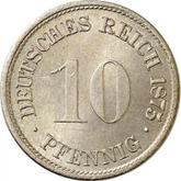 Obverse 10 Pfennig 1875 D