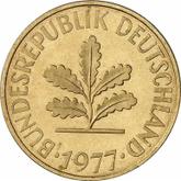 Reverse 10 Pfennig 1977 J