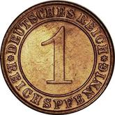 Obverse 1 Reichspfennig 1934 D