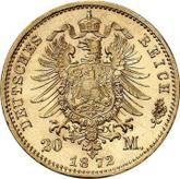 Reverse 20 Mark 1872 E Saxe-Coburg-Gotha