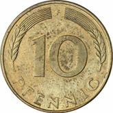 Obverse 10 Pfennig 1989 F