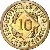 Obverse 10 Reichspfennig 1934 F