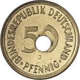 Obverse 50 Pfennig 1950 J