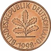 Reverse 2 Pfennig 1998 F