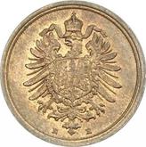 Reverse 1 Pfennig 1886 E