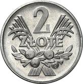 Reverse 2 Zlote 1958 Sheaves and fruits