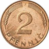 Obverse 2 Pfennig 1991 F