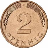 Obverse 2 Pfennig 1977 G
