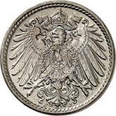 Reverse 5 Pfennig 1905 J